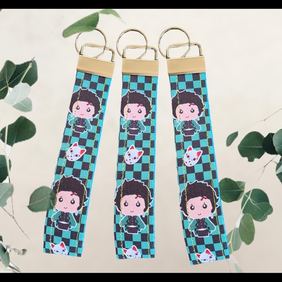 Tanjiro wristlet, key fob, Demon Slayer - Picture 2 of 6